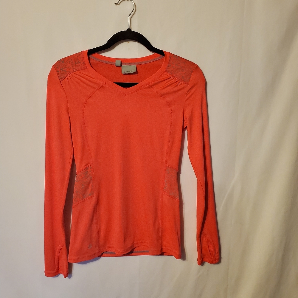 Athleta long sleeve work out top